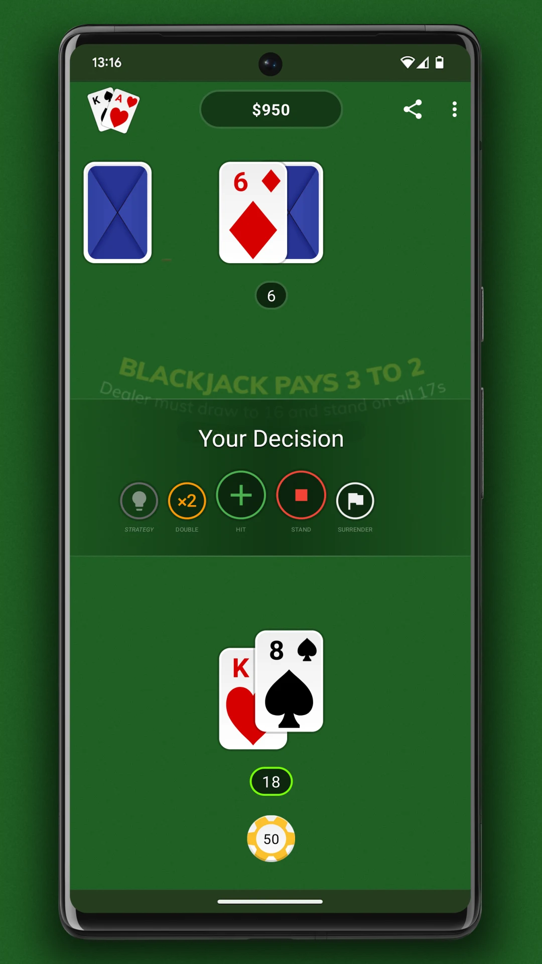 Blackjack screenshot
