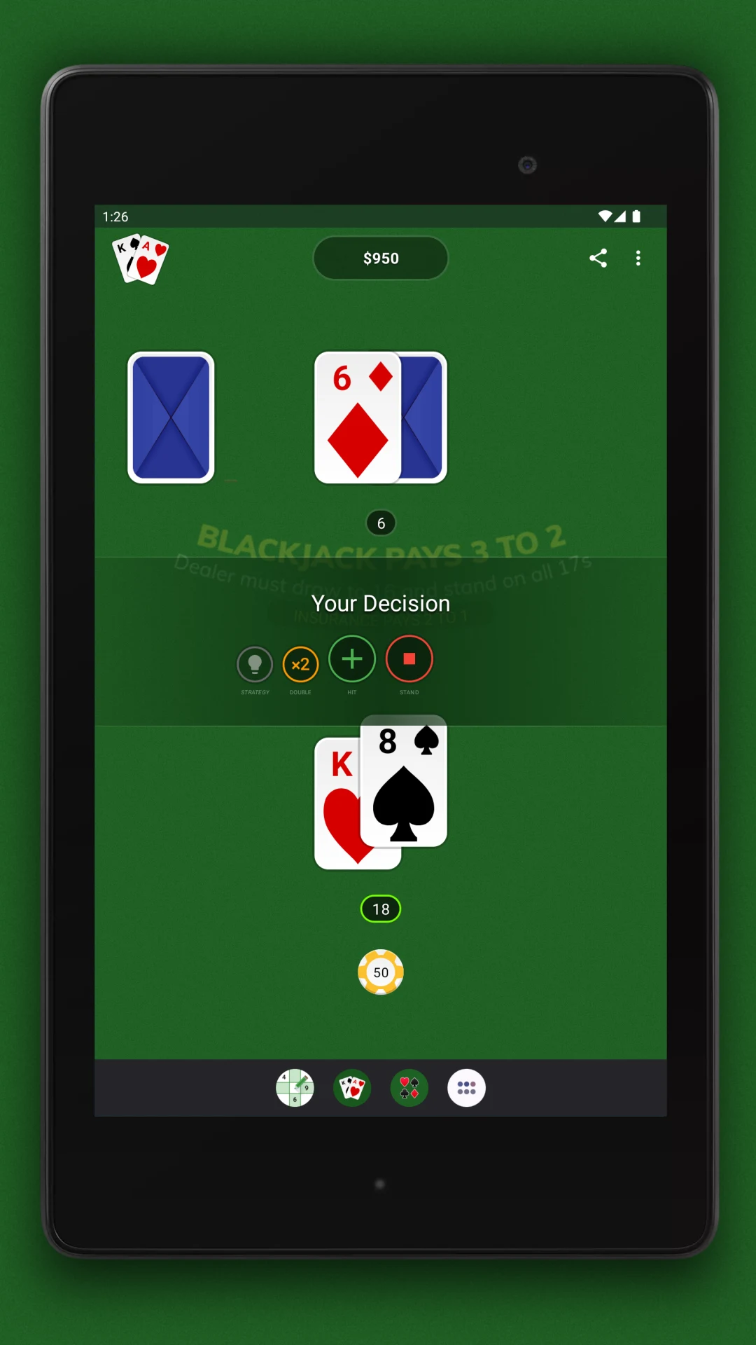 Blackjack screenshot
